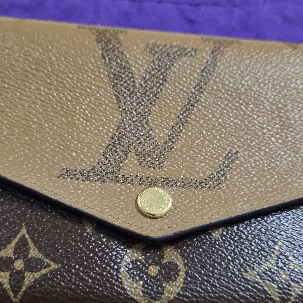 Louis Vuitton Reverse Monogram Long Sarah Wallet - Picture 9 of 13